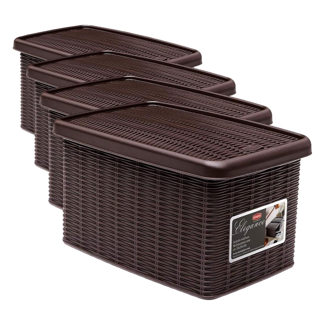 stefanplast-elegance-scatola-s-chiusa-moka-19x29x16-cm image 5