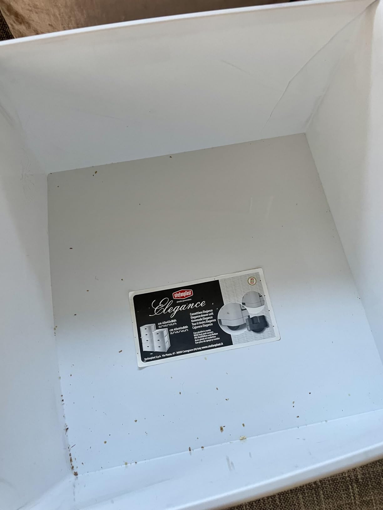 Cassetto arrivato deformato