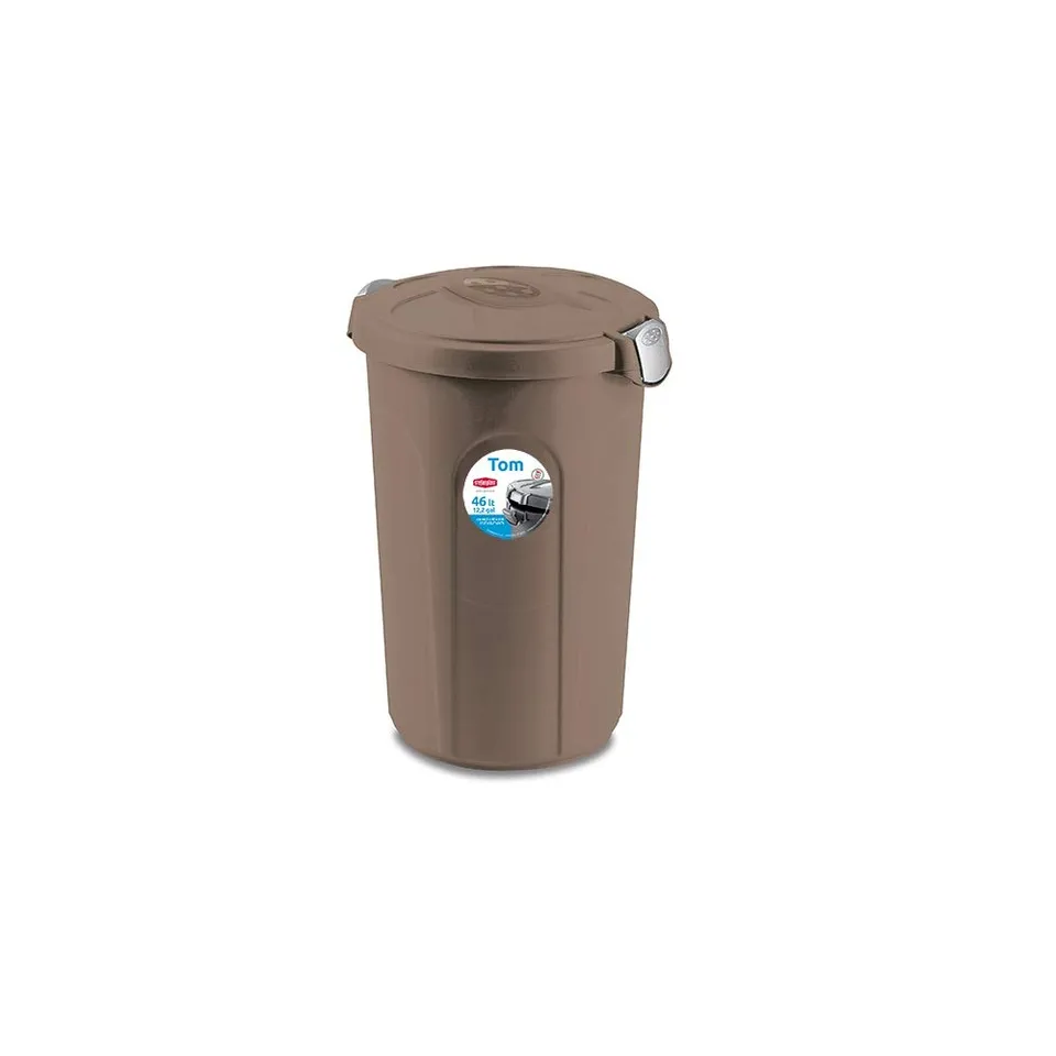 stefanplast-break-bidone-tom-tortora-46-lt-44-5x40x61-cm image 1