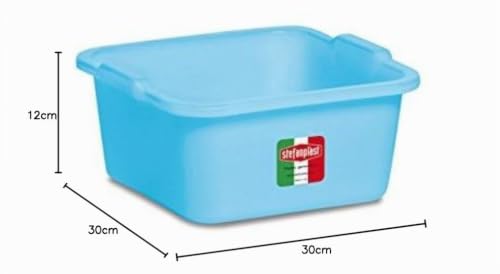 stefanplast-domus-bacinella-quadra-30x30x12-5-cm-7-l-azzurro-chiaro image 4