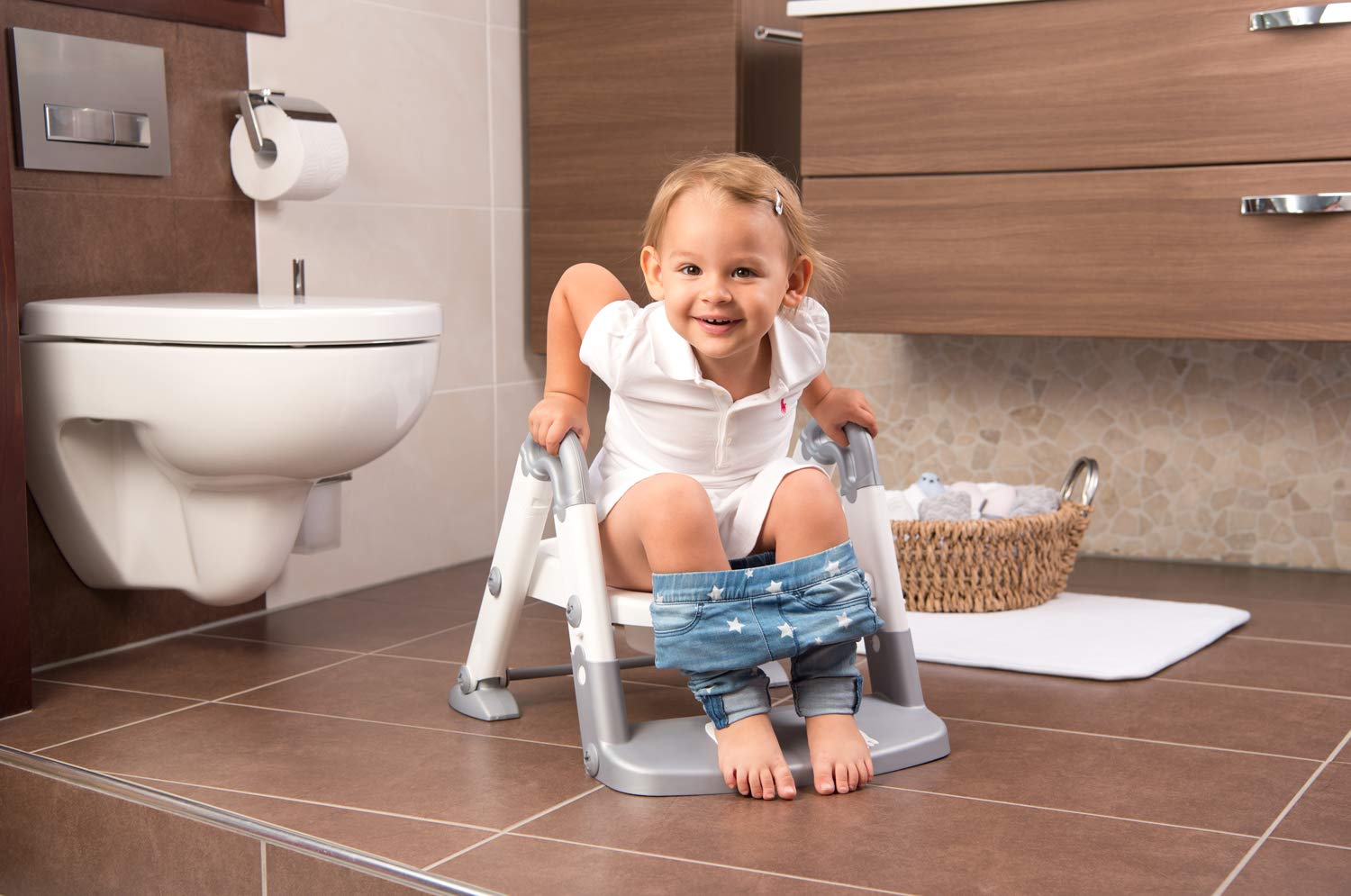 rotho-kidskit-trainer-wc-3-in-1-grigio-bianco-18-36-mesi image 3