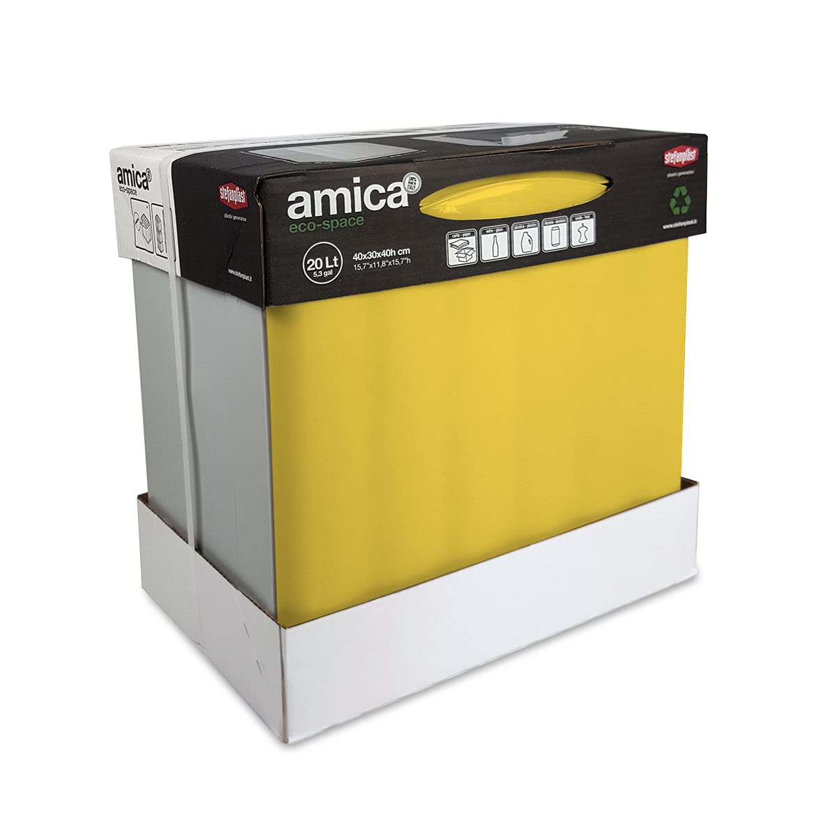 stefanplast-amica-eco-space-pattumiera-20-l-giallo-paglierino image 4