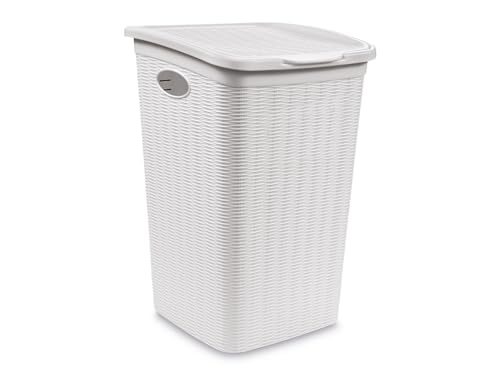 stefanplast-elegance-porta-biancheria-36-lt-bianco-28-5x39x54-cm-effetto-rattan image 4