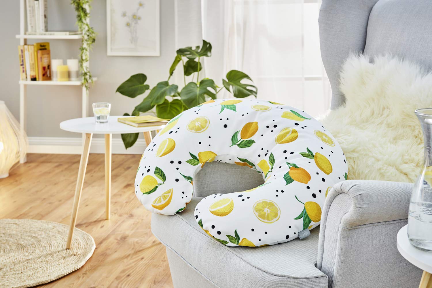rotho-babydesign-cuscino-da-allattamento-mini-180x33-cm-lemon-chill image 2