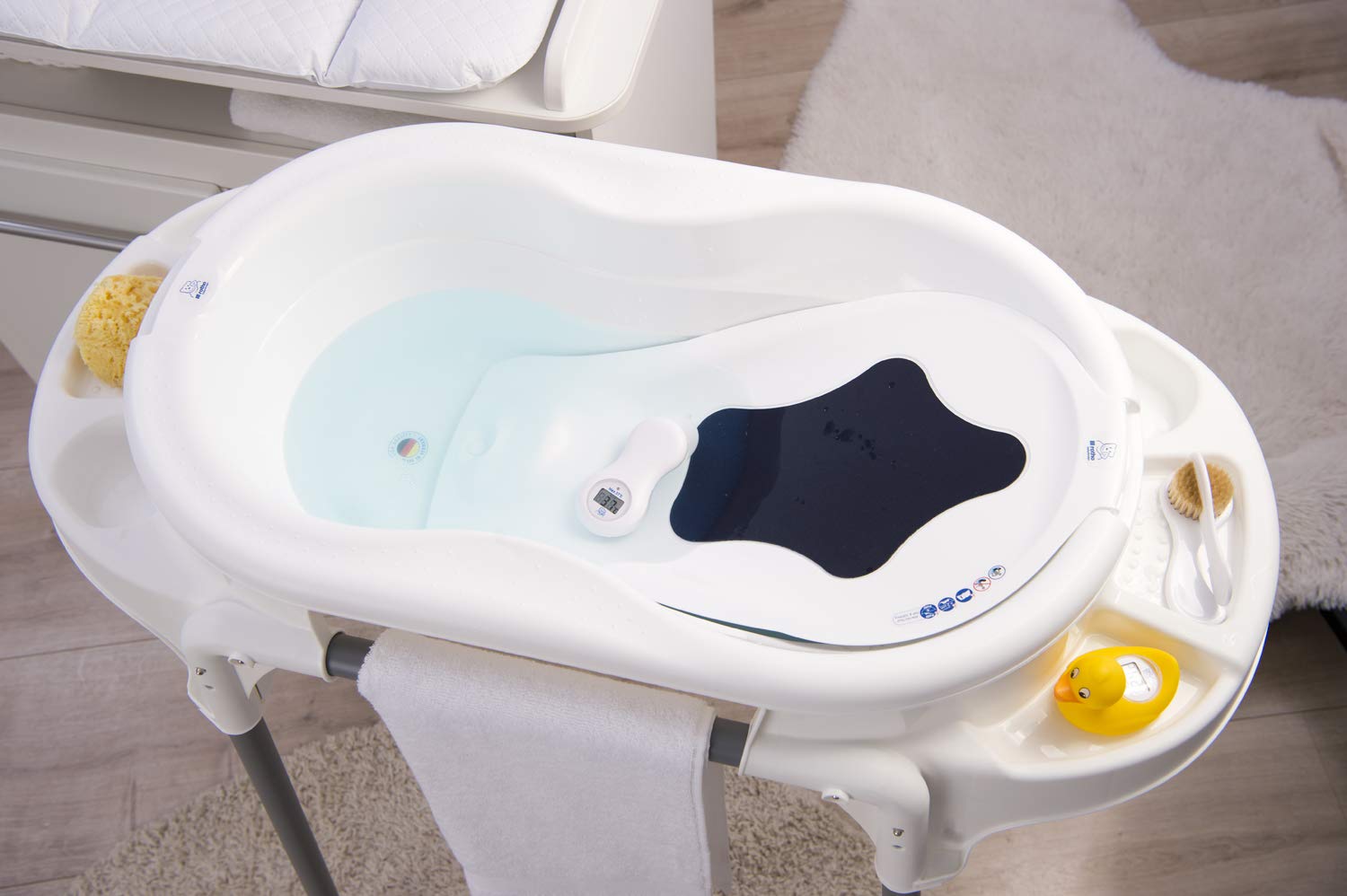 rotho-babydesign-termometro-digitale-bagnetto-con-ventosa-bianco-ceramica image 6