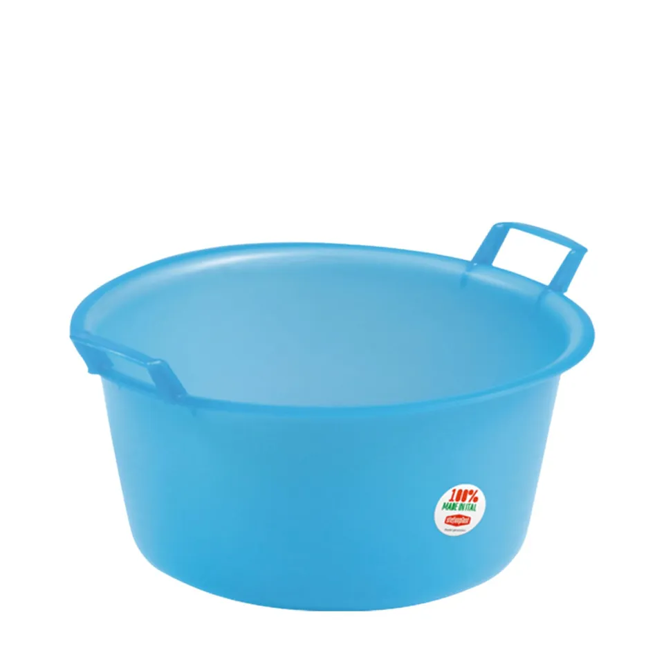 stefanplast-bacinella-tonda-30-cm-blu-in-polietilene-alimentare image 1