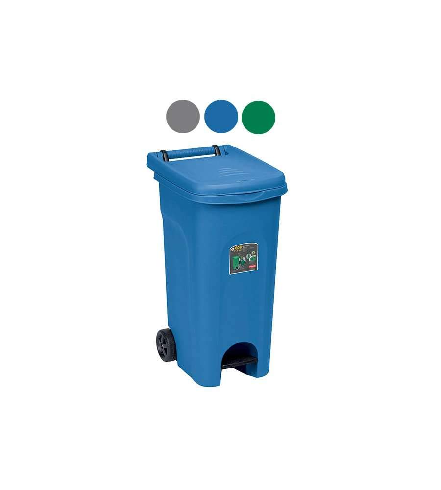 stefanplast-urban-eco-system-bidone-carrellato-80-litri-51x40x80h-blu image 1