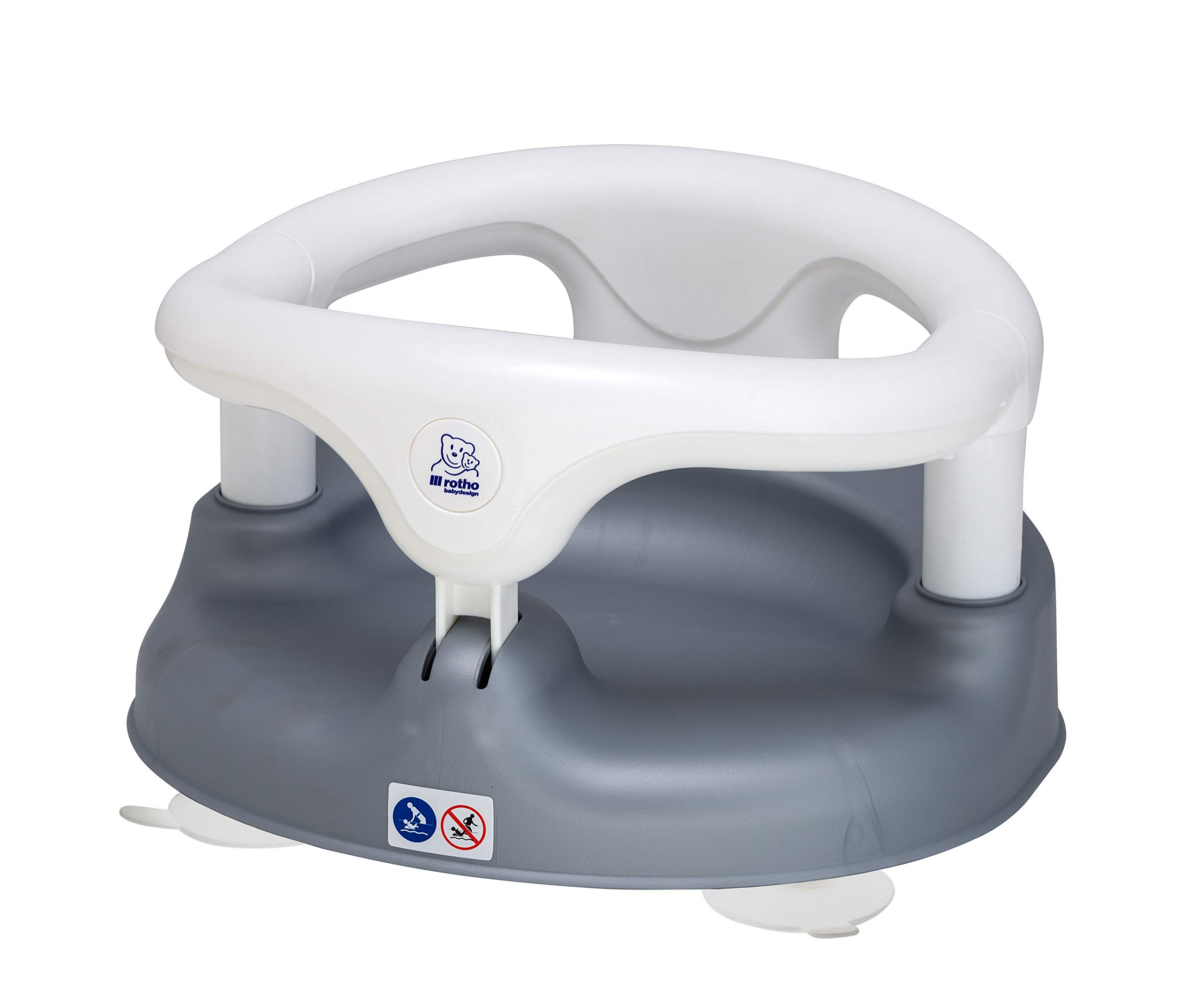 rotho-babydesign-seggiolino-da-bagno-7-16-mesi-fino-a-13-kg-argento-perlato-bian image 1