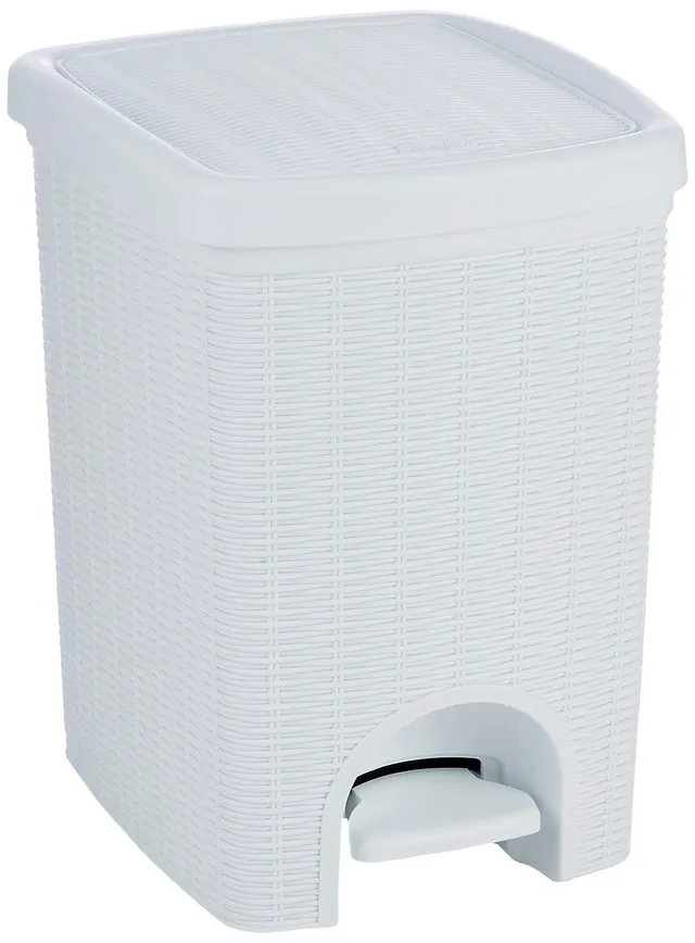 stefanplast-elegance-pattumiera-a-pedale-20-l-bianca-31x27-5x39-cm image 1