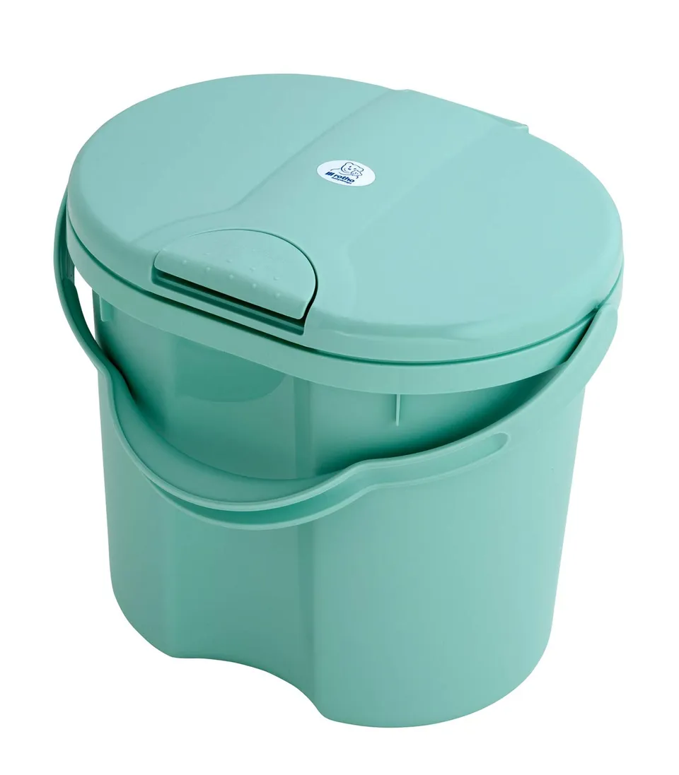 rotho-babydesign-top-secchio-per-pannolini-11-l-verde-swedish-green image 1