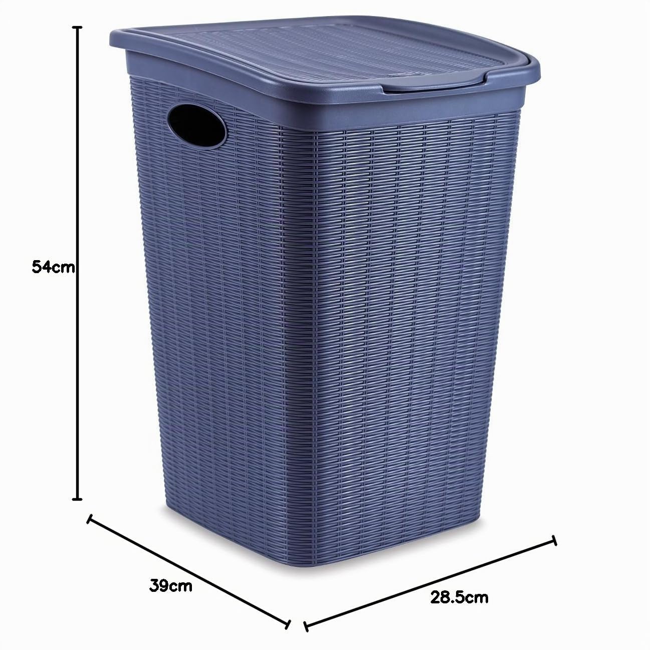 stefanplast-elegance-porta-biancheria-36-litri-blu-28-5x39x54-cm image 2