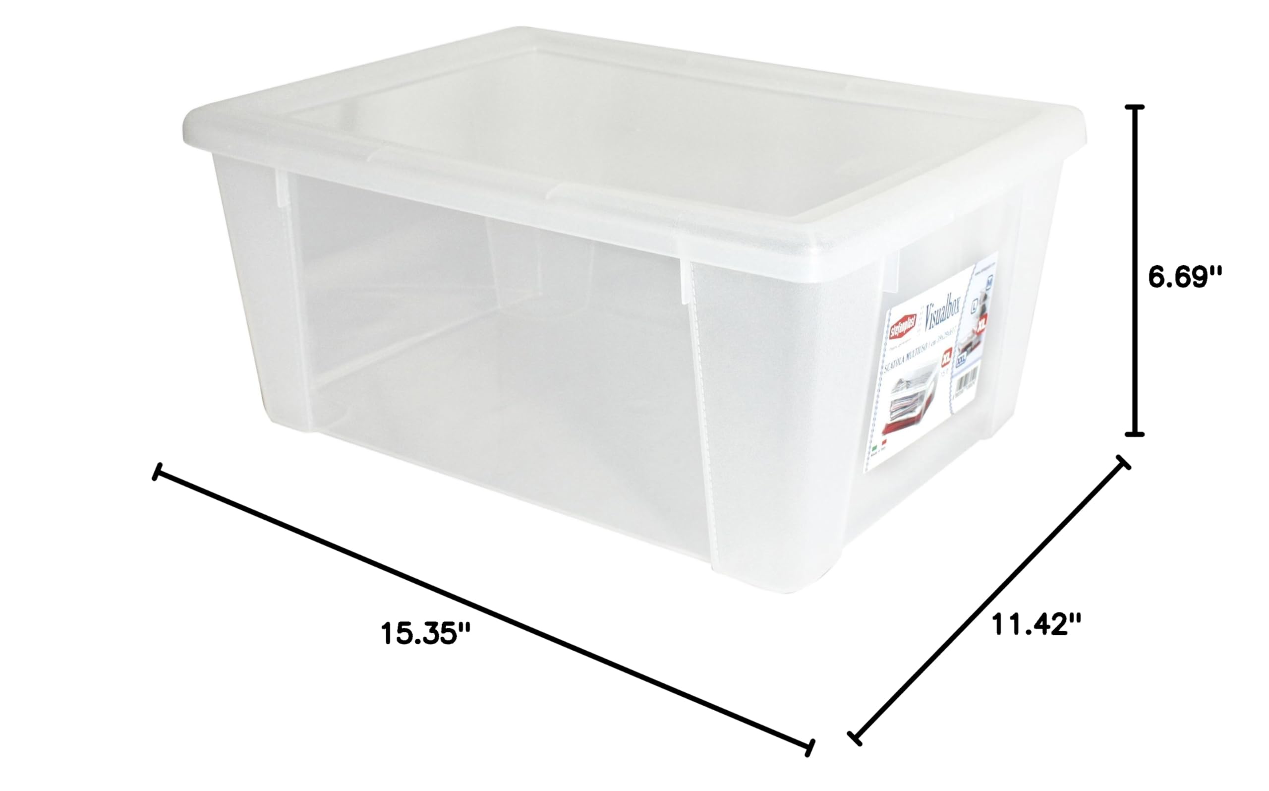 stefanplast-visualbox-scatola-multiuso-trasparente-xl-15-l-39-x-29-x-17-cm-con-c image 6
