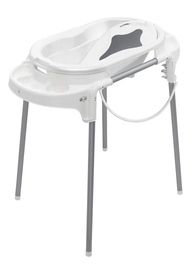 rotho-babydesign-top-stazione-bagnetto-100-cm-con-vaschetta-e-cavalletto-regolab image 1