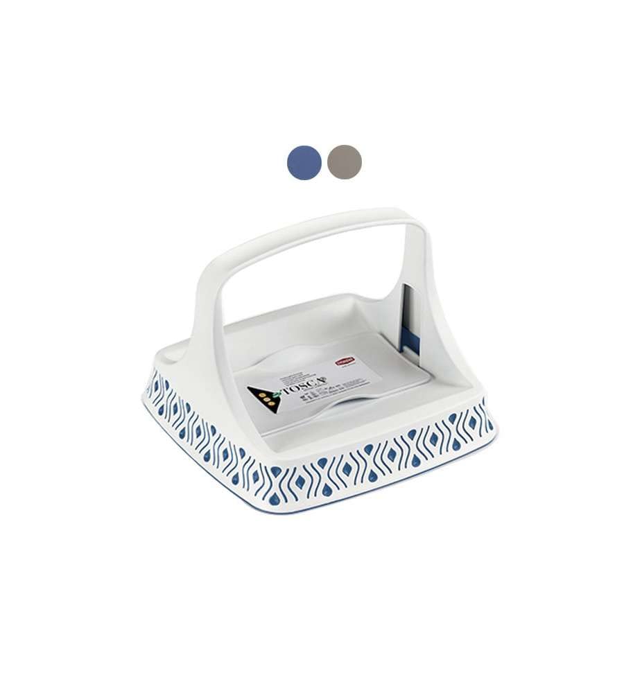 stefanplast-tosca-porta-tovaglioli-orizzontale-in-plastica-tortora-sf55800 image 1