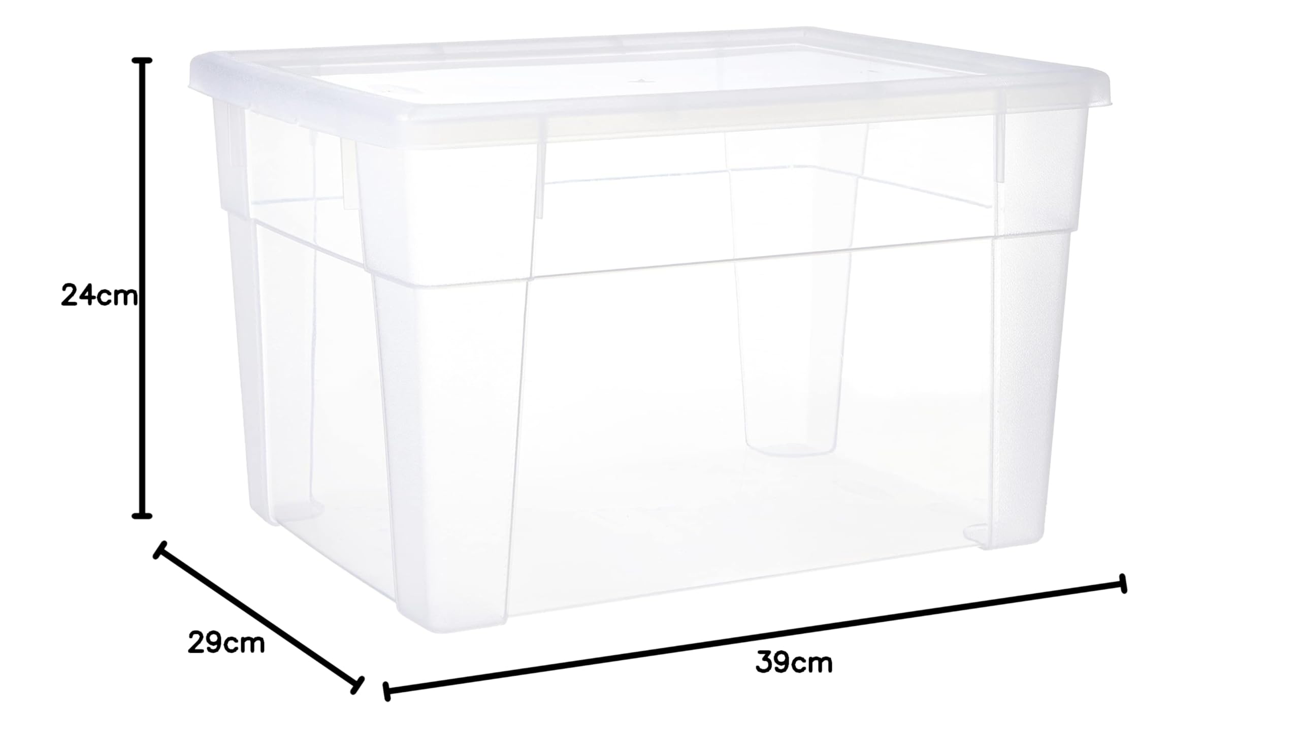 stefanplast-visualbox-scatola-plastica-bianco-trasparente-39x29x24-cm image 5