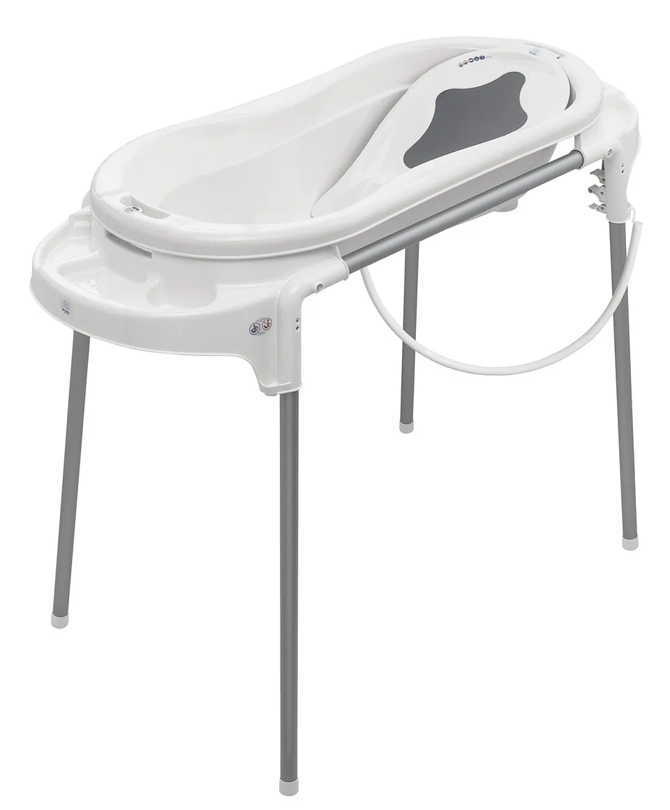 rotho-babydesign-top-xtra-stazione-bagnetto-con-vaschetta-grande-e-cavalletto-bi image 1