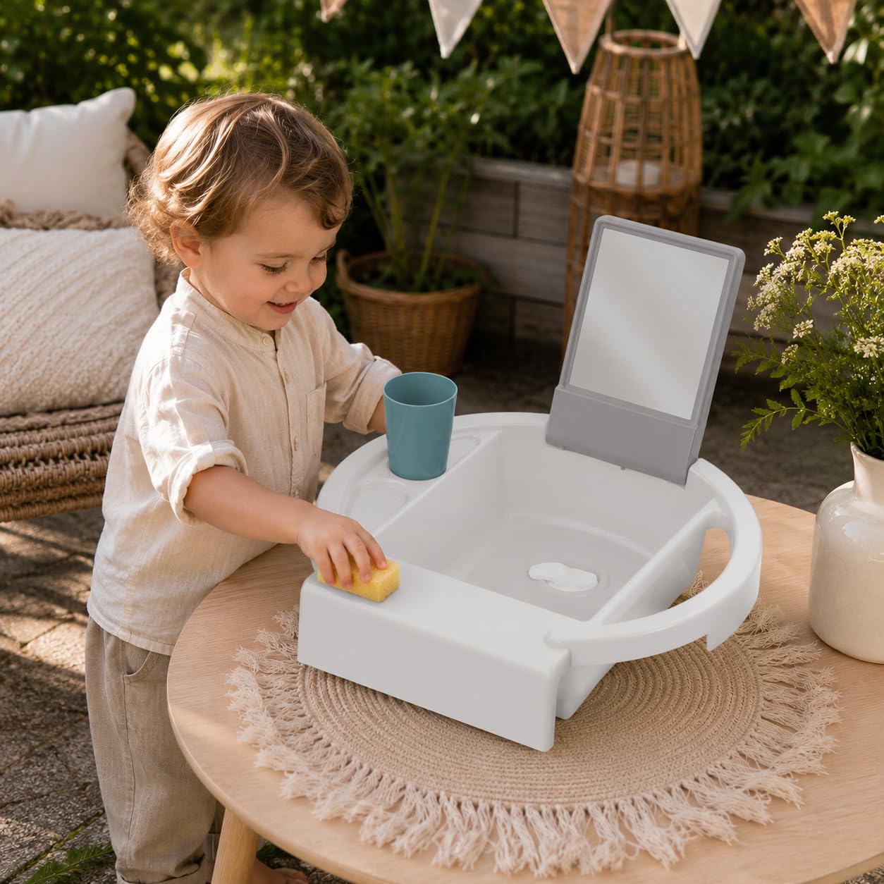 rotho-babydesign-kiddy-wash-20034-0314-01-lavabo-per-bambini-da-vasca-bianco image 6