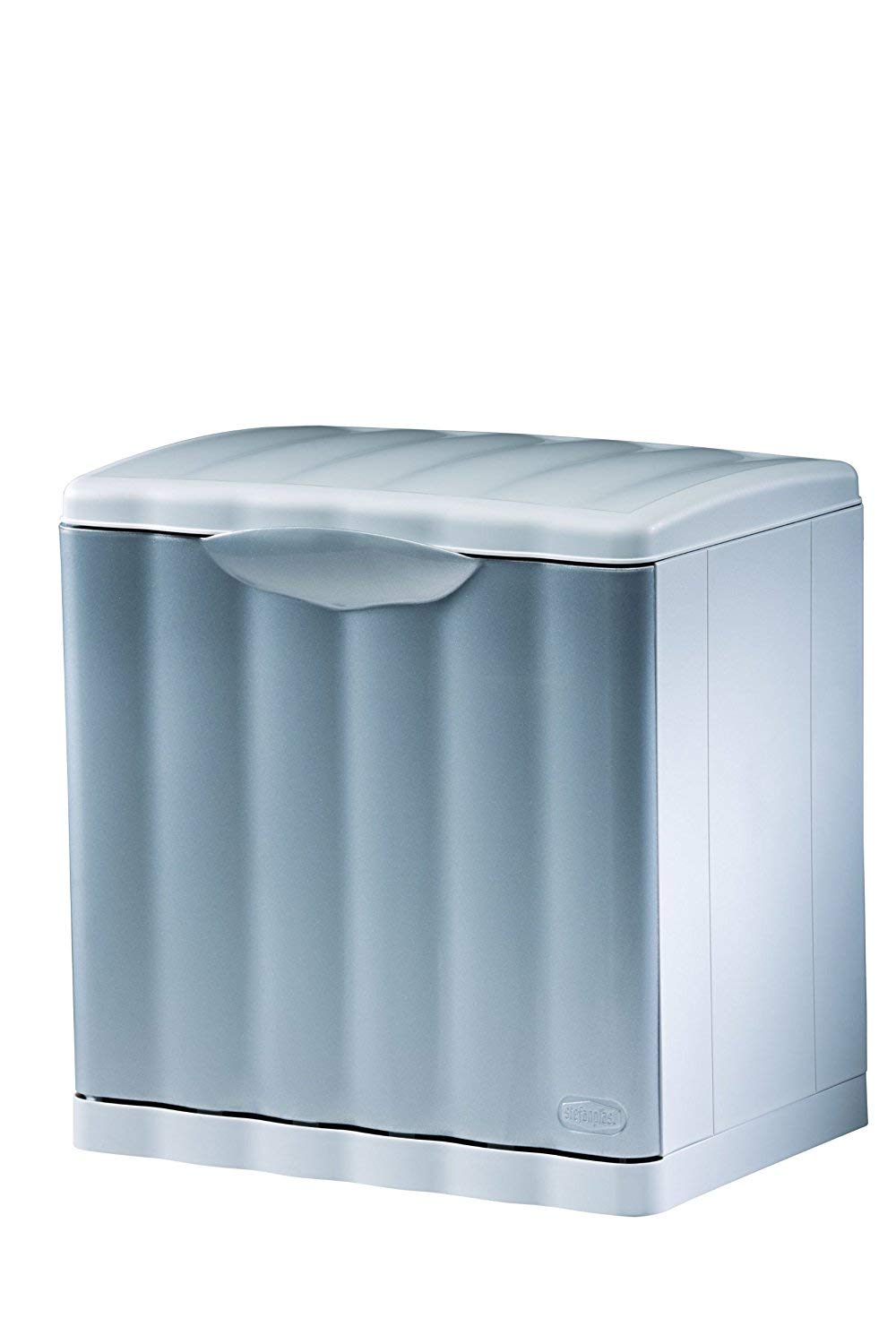 stefanplast-amica-eco-space-pattumiera-modulare-20-lt-silver-40x30x40h-cm image 1