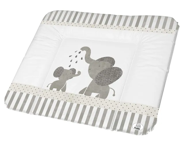 rotho-babydesign-bella-bambina-fasciatoio-modern-elephants-bianco-grigio-85x72x5 image 1