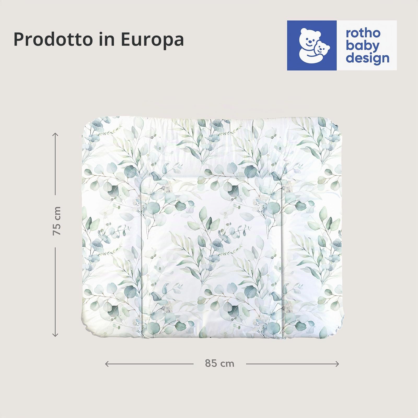 rotho-babydesign-natural-leaves-materassino-fasciatoio-85x72x5-cm-multicolore image 8