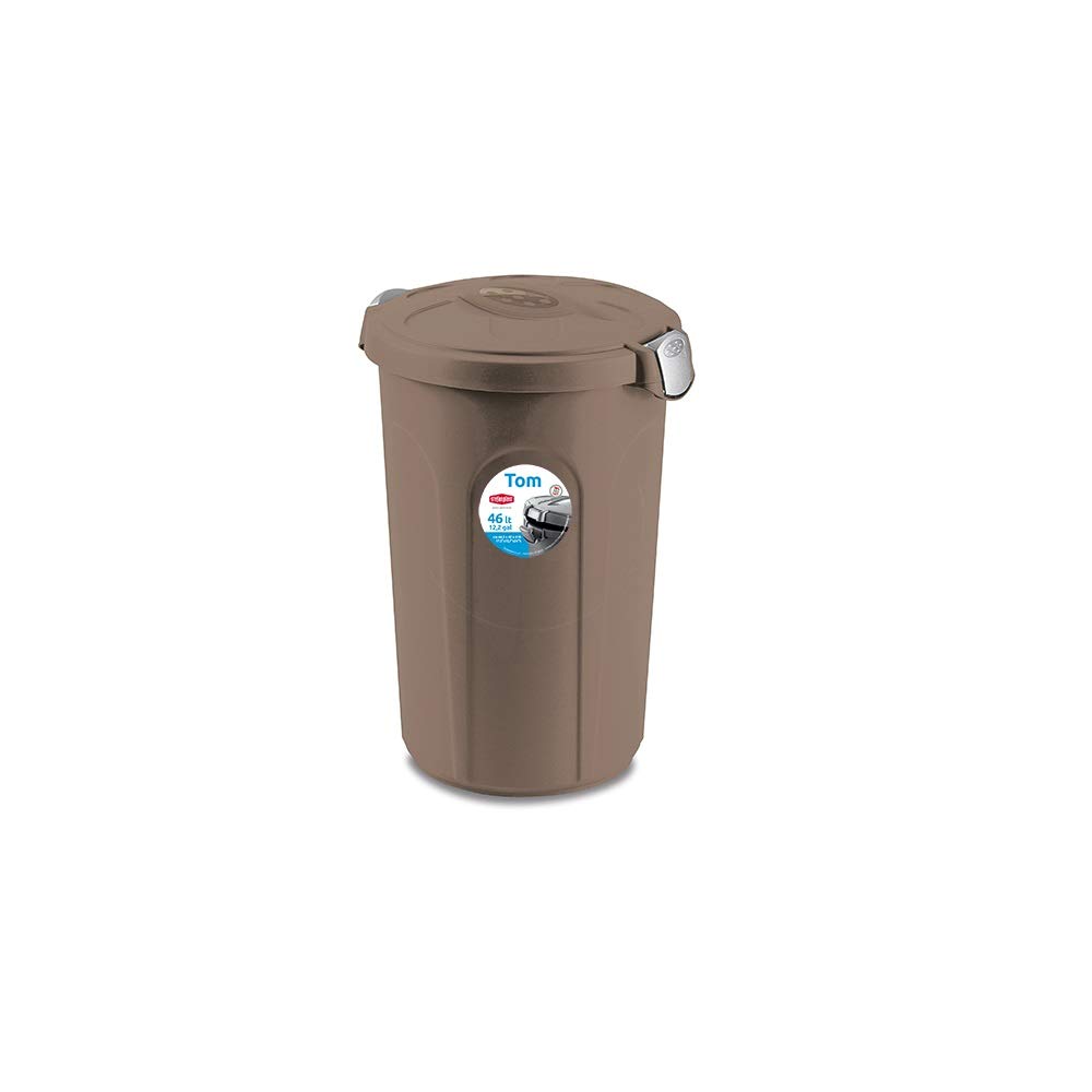stefanplast-break-bidone-tom-tortora-46-lt-44-5x40x61-cm image 1