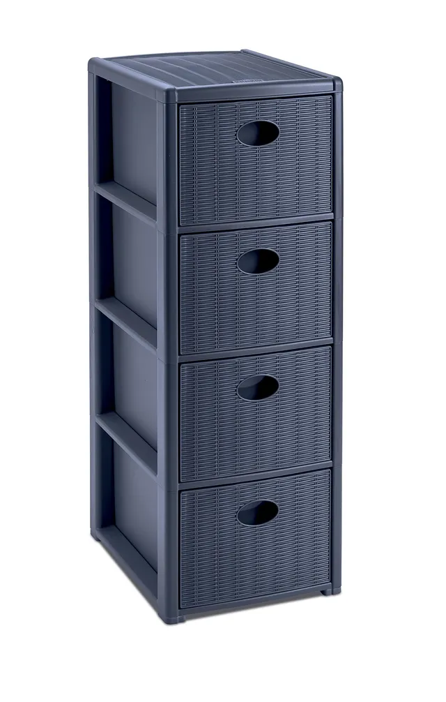 stefanplast-cassettiera-elegance-slim-4-cassetti-blu-navy image 1