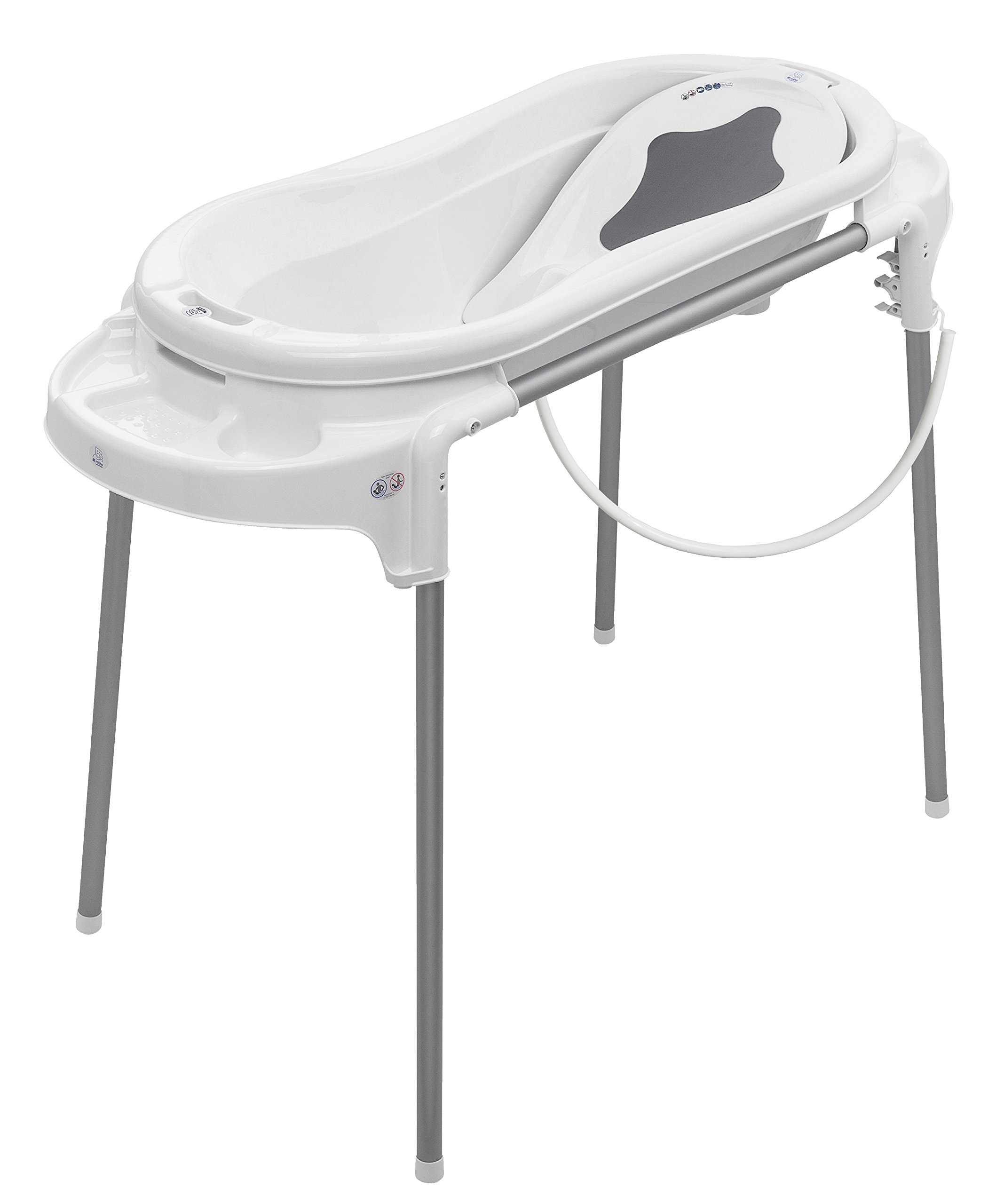 rotho-babydesign-top-xtra-stazione-bagnetto-con-vaschetta-grande-e-cavalletto-bi image 1