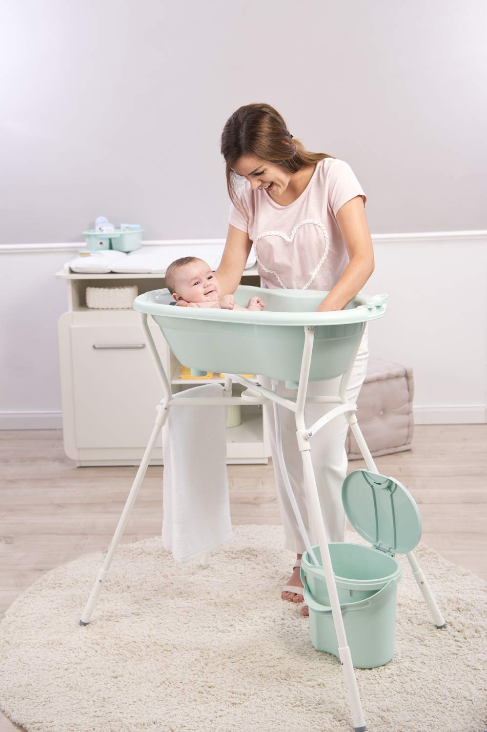 rotho-babydesign-top-secchio-per-pannolini-11-l-verde-swedish-green image 4