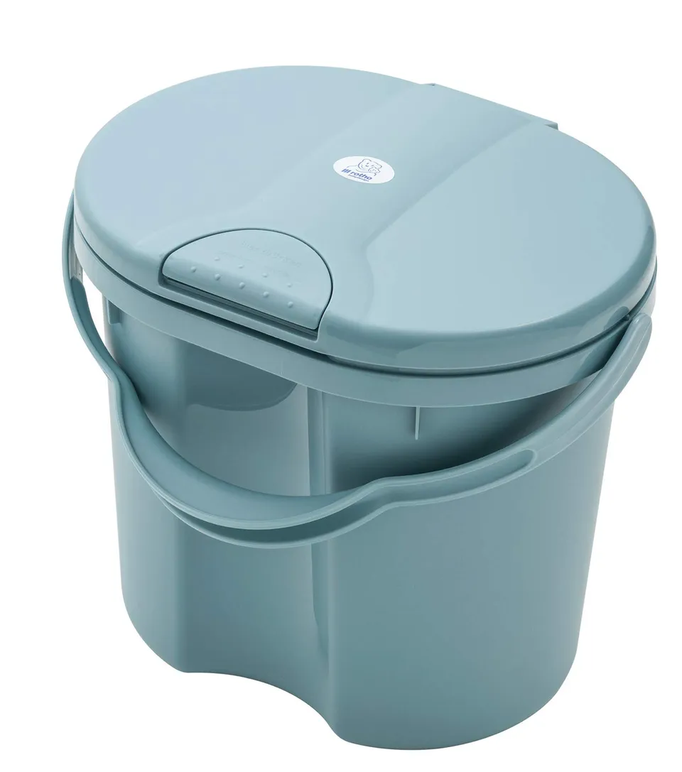 rotho-babydesign-top-20002-0292-secchio-per-pannolini-usati-11-l-blu-lagoon image 1