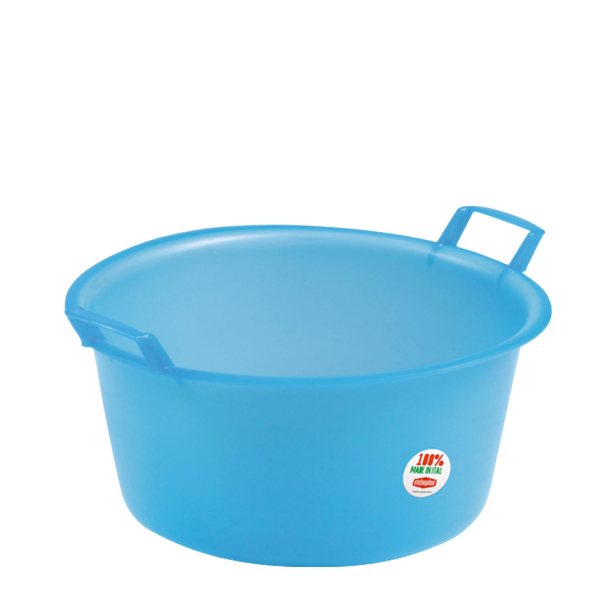 stefanplast-bacinella-tonda-30-cm-blu-in-polietilene-alimentare image 1