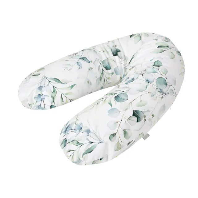 rotho-babydesign-cuscino-allattamento-multiuso-foglie-naturali-ipoallergenico image 1