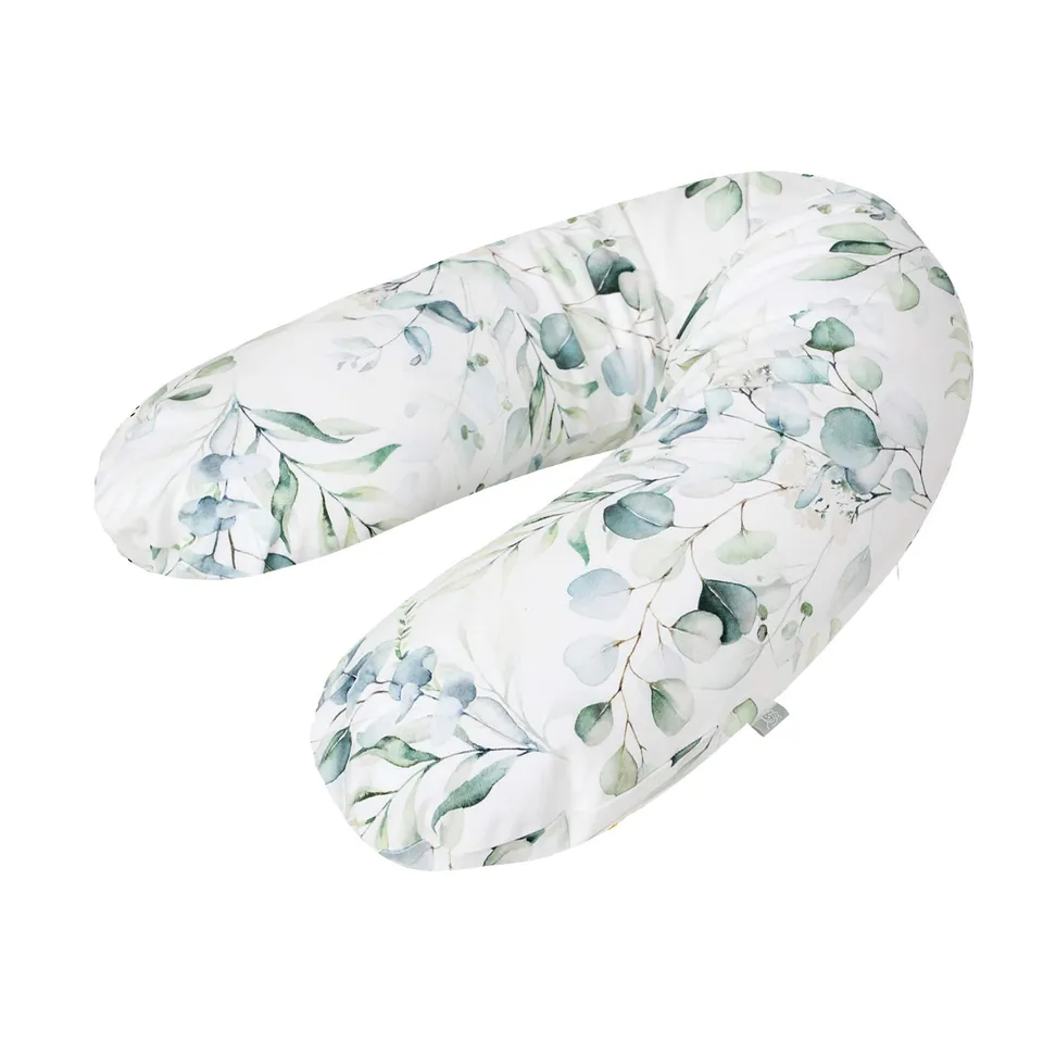 rotho-babydesign-cuscino-allattamento-multiuso-foglie-naturali-ipoallergenico image 1