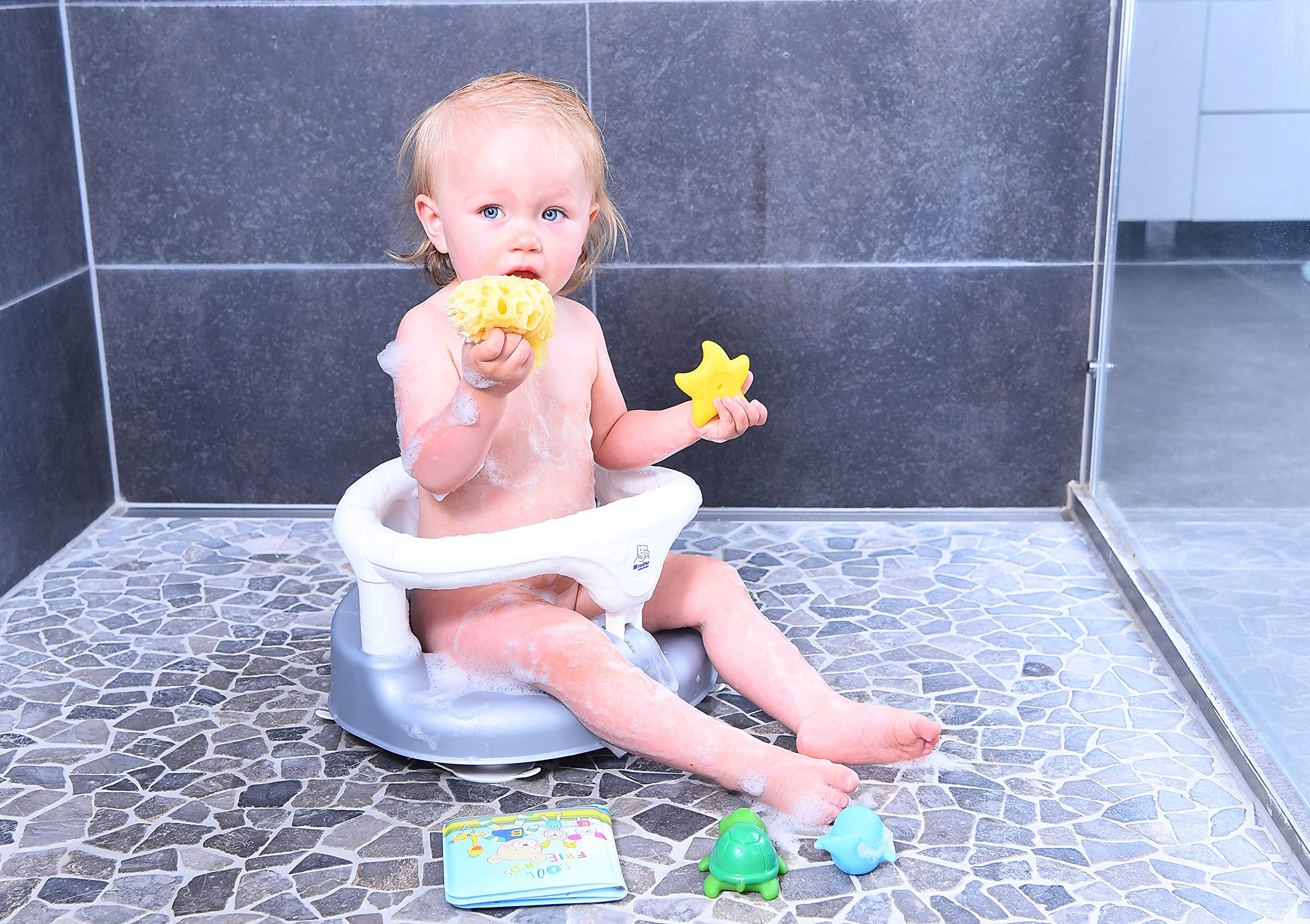 rotho-babydesign-seggiolino-da-bagno-7-16-mesi-fino-a-13-kg-argento-perlato-bian image 7