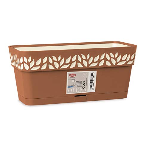 stefanplast-opera-cloe-balconetta-30-cm-terra-d-ombra-vanilla image 1