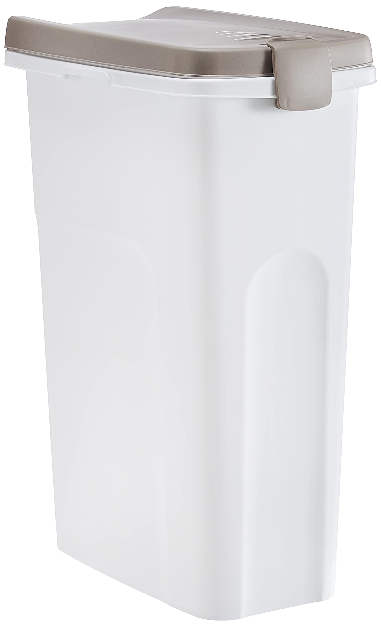 stefanplast-break-contenitore-pet-food-40-l-con-chiusura-ermetica-bianco-tortora image 1