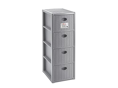 stefanplast-elegance-cassettiera-30x40x80-grigia-4-cassetti image 3