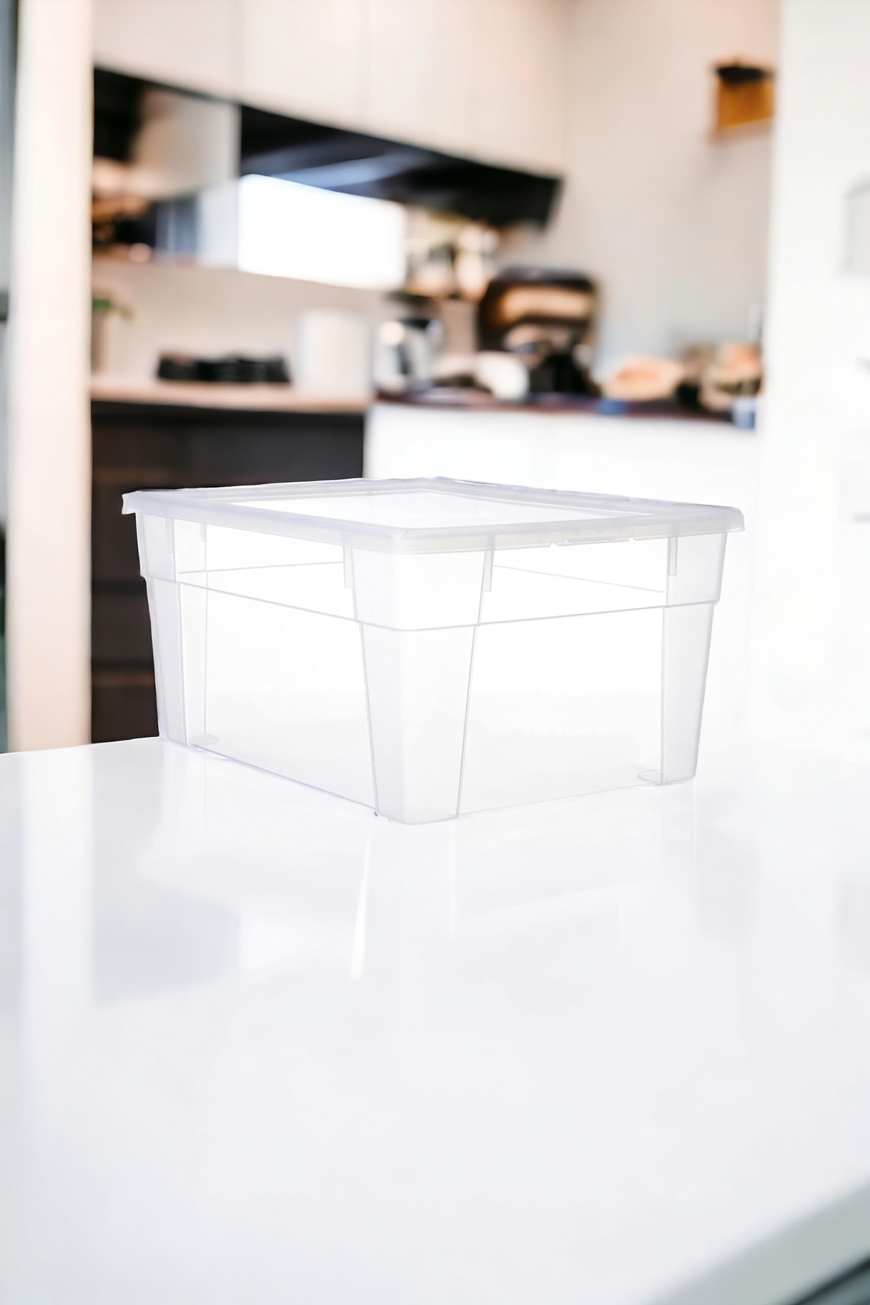 stefanplast-magic-box-2-litri-19x16-h10-cm-trasparente-con-coperchio-a-scatto image 4