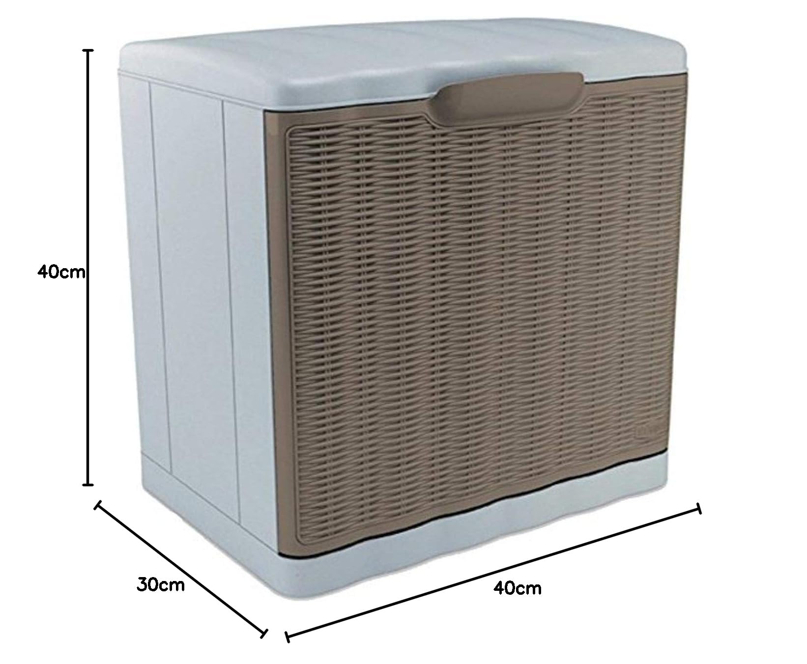 stefanplast-elegance-scarpiera-modulare-rattan-tortora-40x30x40h-cm image 7