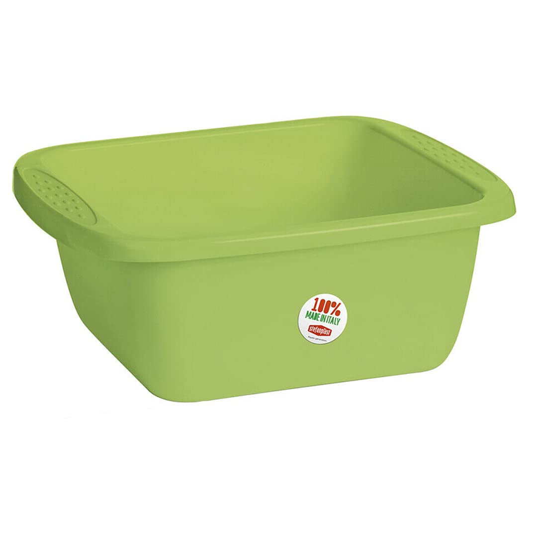 stefanplast-domus-bacinella-rettangolare-45x35x18-cm-17-lt-verde image 1