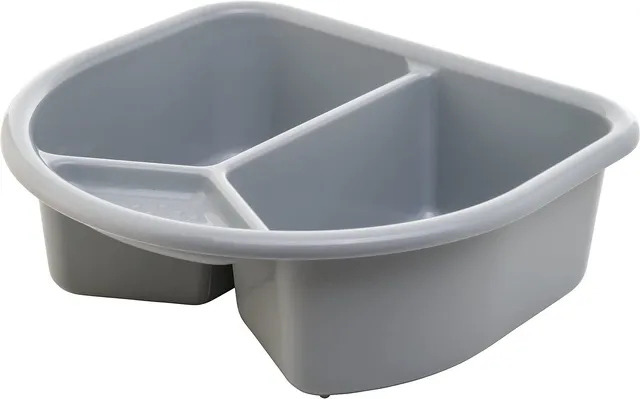 rotho-babydesign-top-bella-bambina-bacinella-2-vasche-4l-grigio-30x28x10-cm image 1