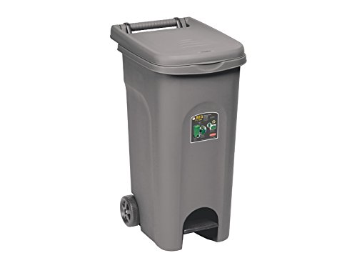 stefanplast-home-eco-system-bidone-80-lt-con-pedale-e-ruote-grigio image 4