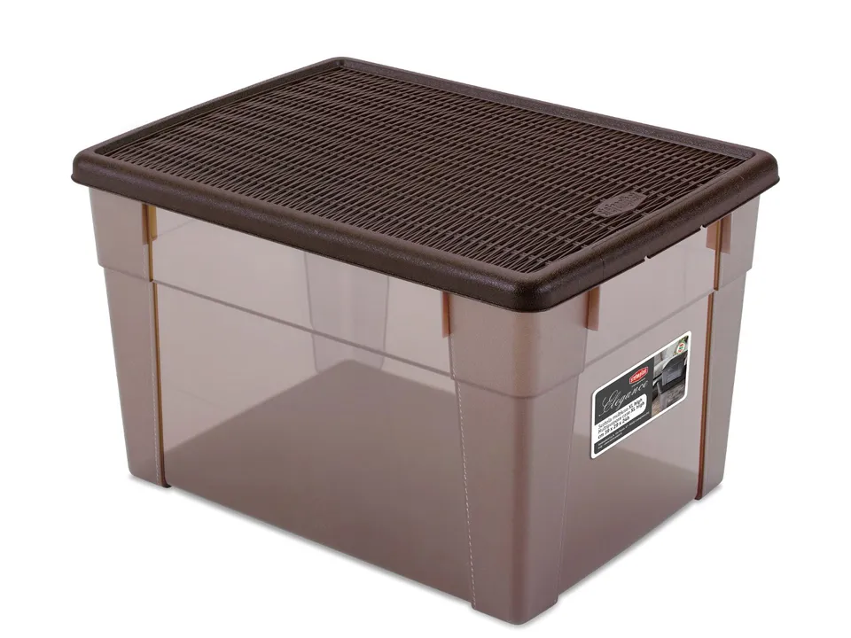 stefanplast-elegance-visualbox-scatola-39x29x24-cm-marrone-moka image 1
