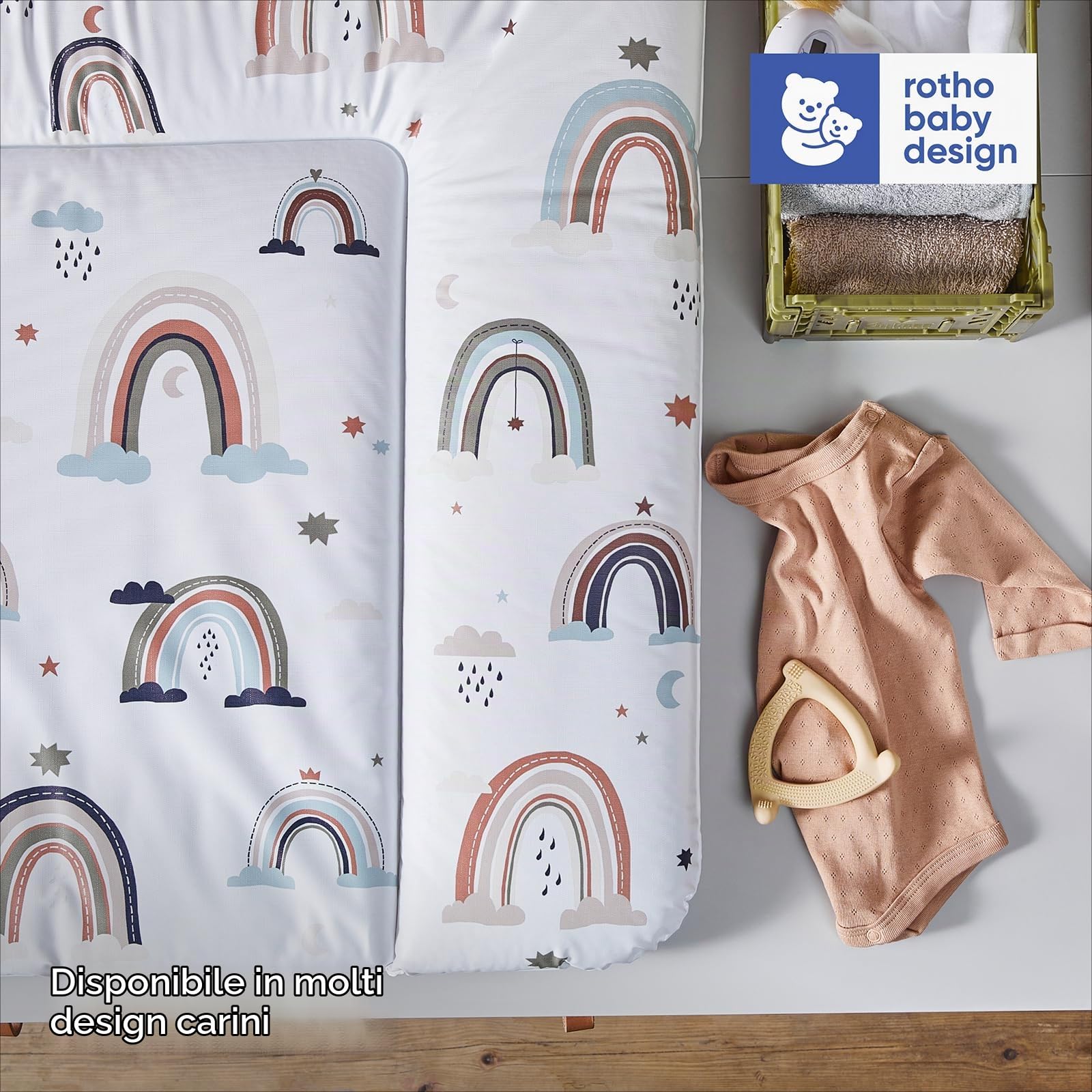 rotho-babydesign-natural-leaves-materassino-fasciatoio-85x72x5-cm-multicolore image 6