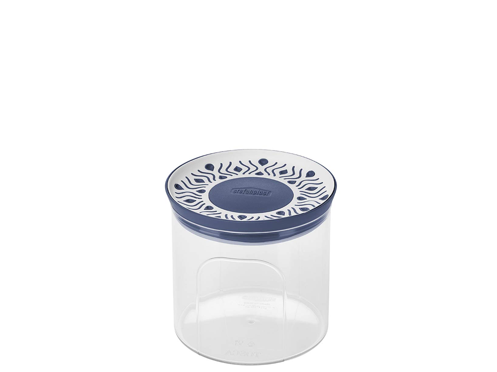 stefanplast-tosca-barattolo-tondo-ermetico-per-alimenti-0-7-l-bianco-blu-12x11-c image 4