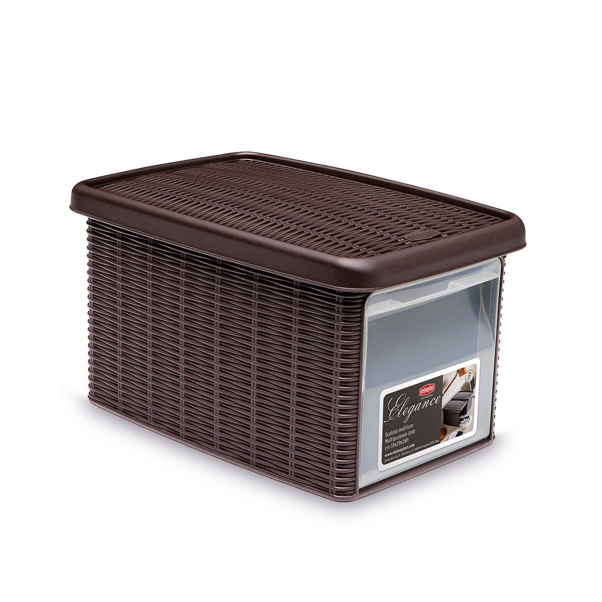 stefanplast-elegance-scatola-s-con-coperchio-e-apertura-frontale-19x29x16-cm-bia image 7