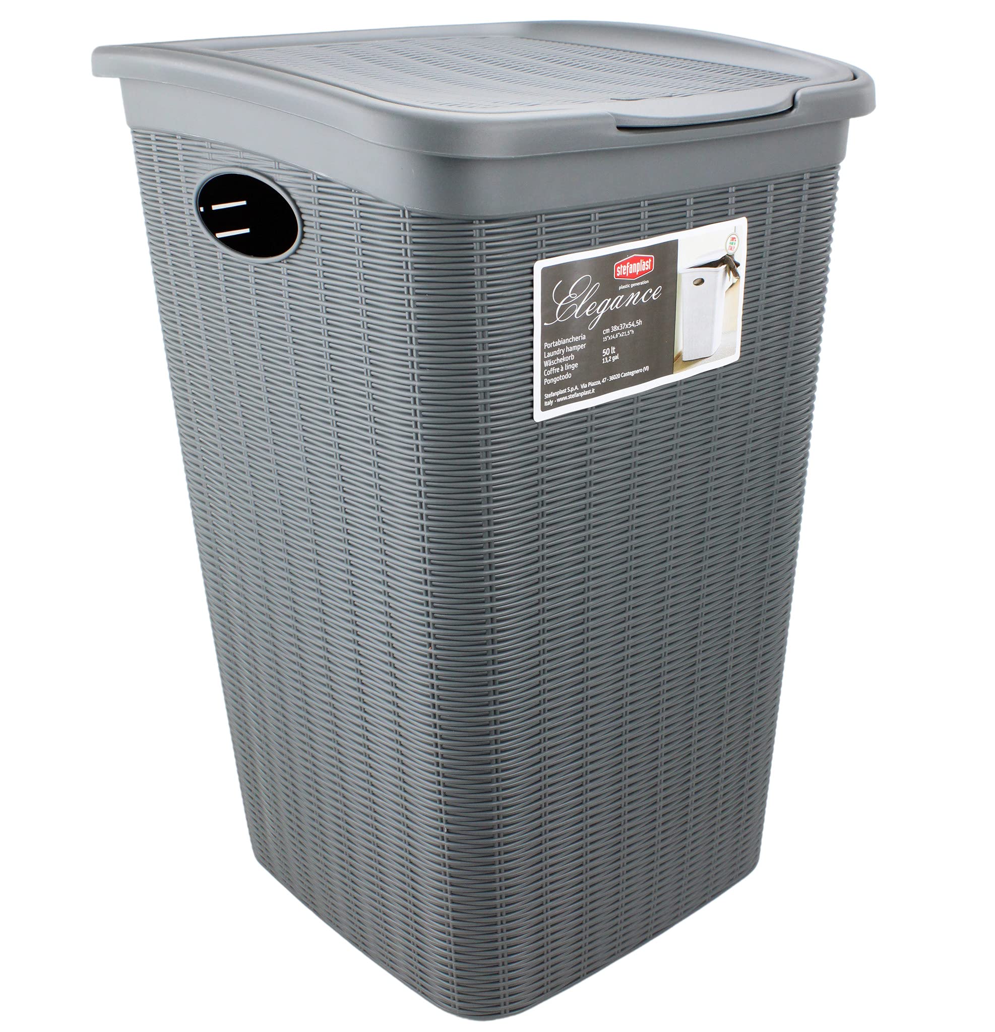 stefanplast-elegance-portabiancheria-50-litri-grigio-ardesia image 1