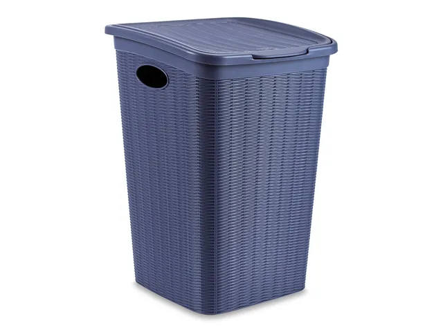 stefanplast-elegance-porta-biancheria-36-litri-blu-28-5x39x54-cm image 1