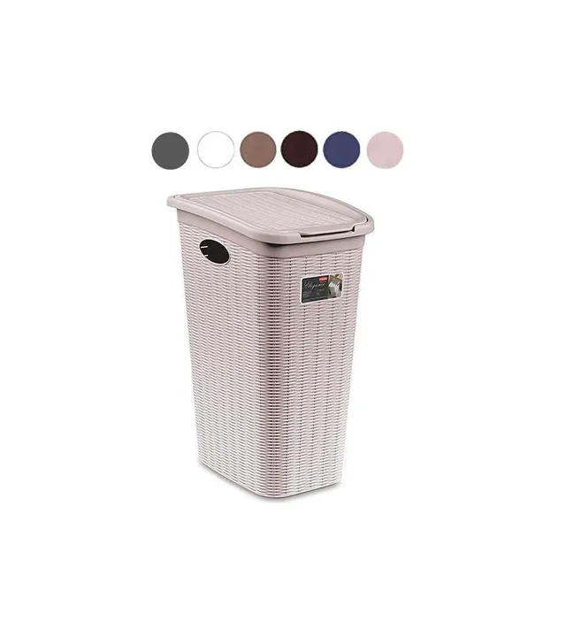 stefanplast-elegance-portabiancheria-36-litri-grigio-ardesia image 1