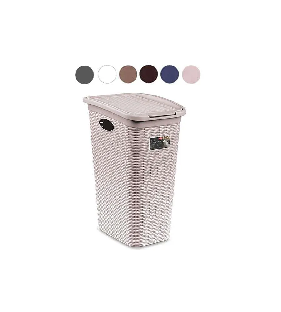 stefanplast-elegance-portabiancheria-36-litri-grigio-ardesia image 1