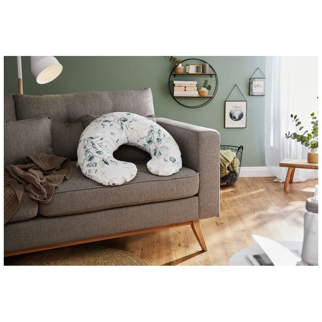 rotho-babydesign-cuscino-da-allattamento-mini-180x33-cm-natural-leaves image 4